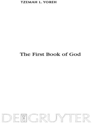 cover image of The First Book of God